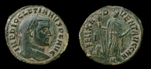 Diocletian, Follis, Felix Advent, Carthage mint Diocletian, Follis, Felix Advent, Carthage mint